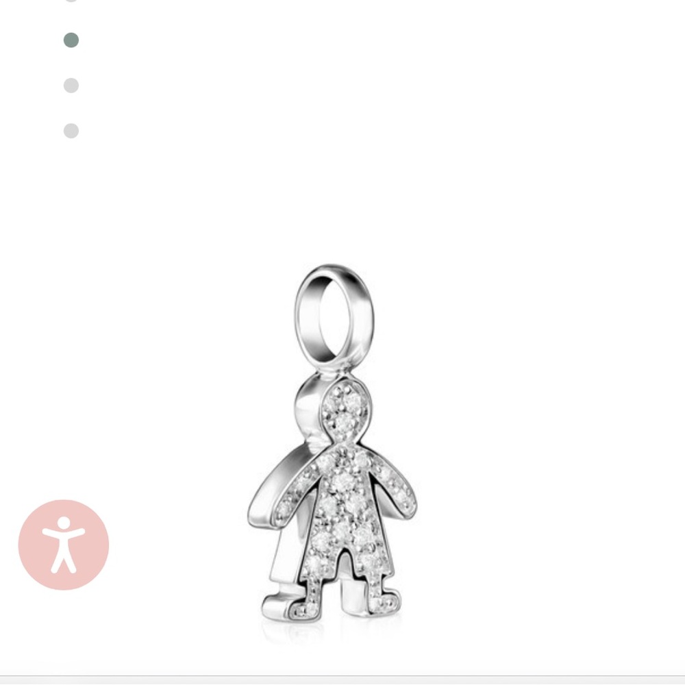 Boy Pendant with Cz Stones